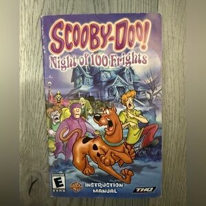 Scooby-Doo! Night of 100 Frights PS2 Game Manual - PlayStation- Manual Only